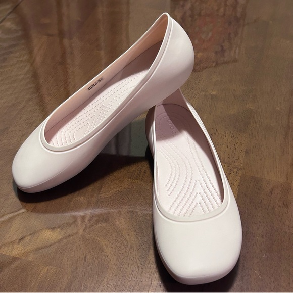 Crocs Brooklyn Mary Jane Flats Pink Quartz Ballet Slip On Comfort Shoe W8 209384 - Picture 10 of 13